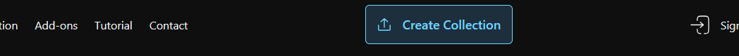 Navigation bar create button